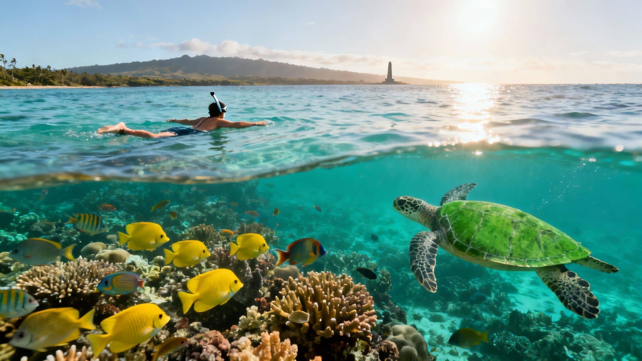Experience captain cook snorkeling in Hawaii Kealakekua Bay