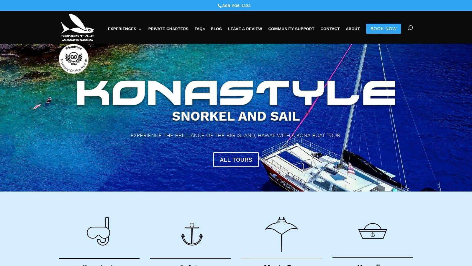 Kona Style Snorkel & Sail