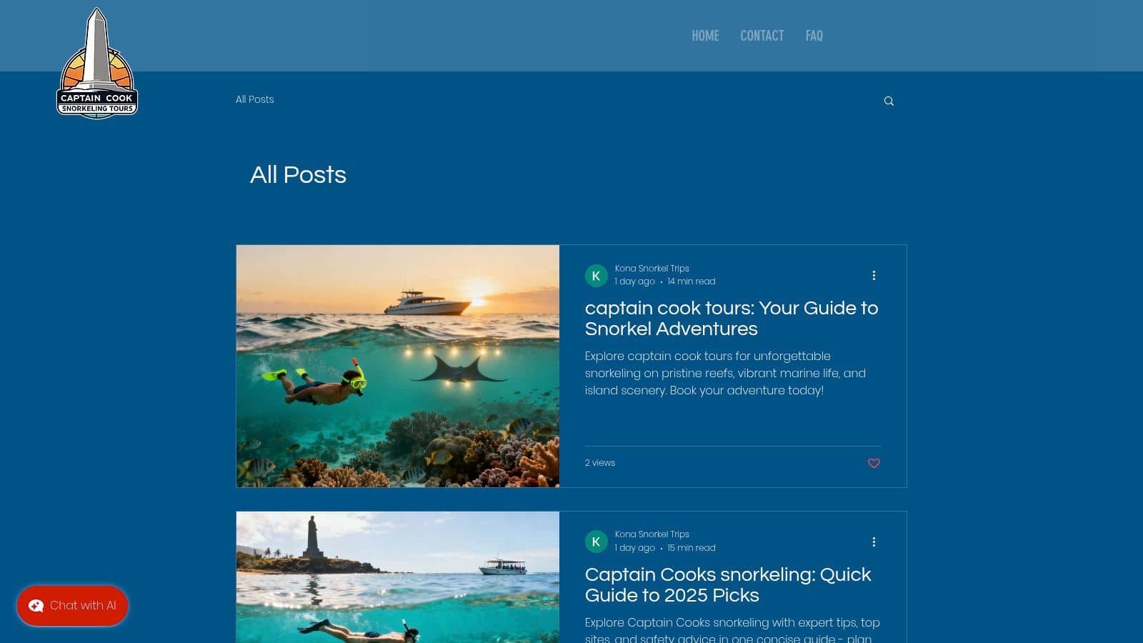 Captain Cook Snorkeling Tours