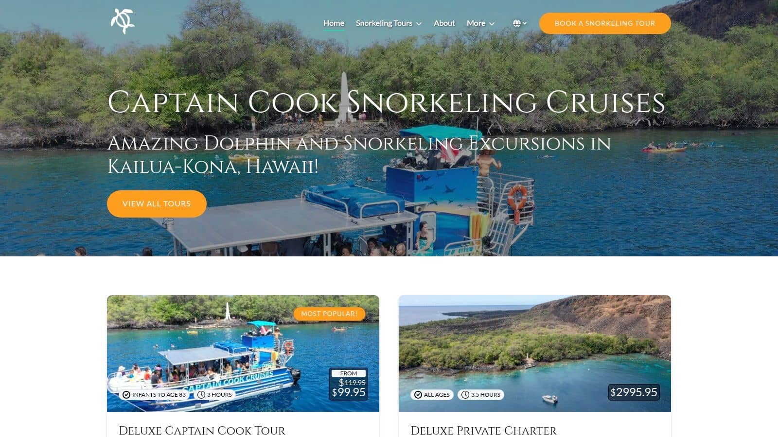 Captain Cook Snorkeling Cruises (local operator)